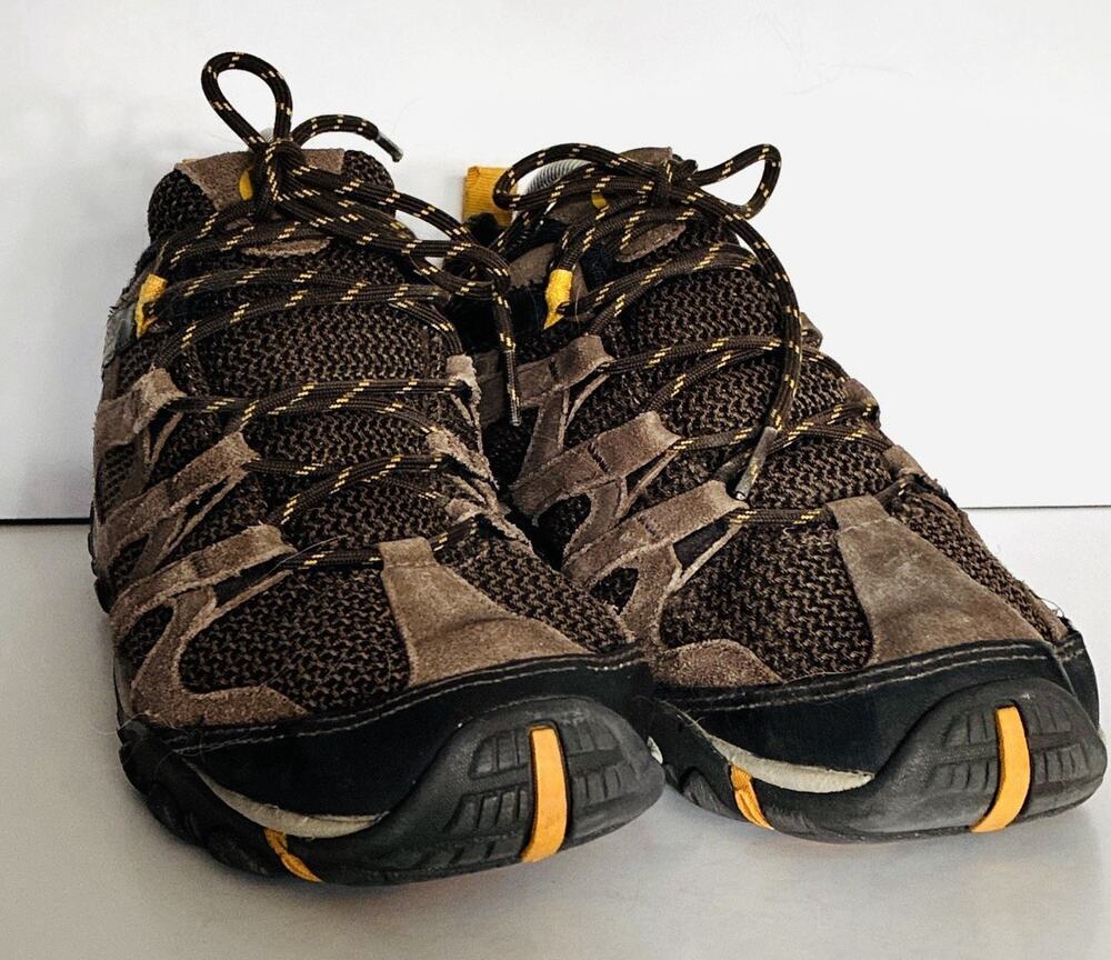 Merrill Sz 8.5 Unisex Alverston Brown Suede Fabric Hiking Trail Athletic Boot